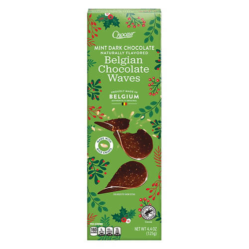 Choceur Dark Chocolate Mint Waves, 4.4 oz